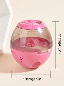 1pc Plastic Whistle With Wobble Dropping Food Leakage Toys For Pets, Dog Toy Puzzle Feeder, Slow Feeding Utensil For Cats And Dogs, Suitable For Indoor Use - Pink - View 2