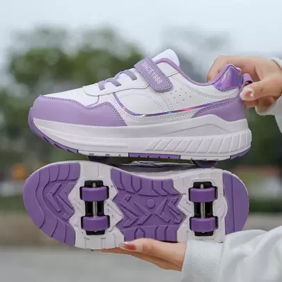 Unisex Roller Skate Shoes, 4 Wheels Detachable, Suitable For Students, Sports Roller Skating Shoes