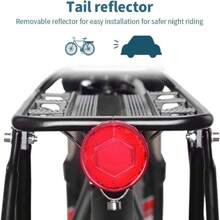 Bike Rear Rack Carrier Universal Adjustable Bicycle Rear Luggage Touring Carrier Racks 50KG Capacity Adjustable Mountain Bicycle Back Seat Rack Holder With Reflector - Black - View 7