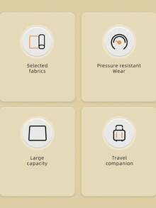 1入可愛狗狗設計化妝包女士用,手提袋式,時尚經典,附有收納袋 - 彩色 - 查看 4