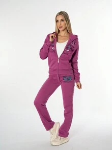 Conjunto Pants para Dama STADIUM - Morado - Ver 2