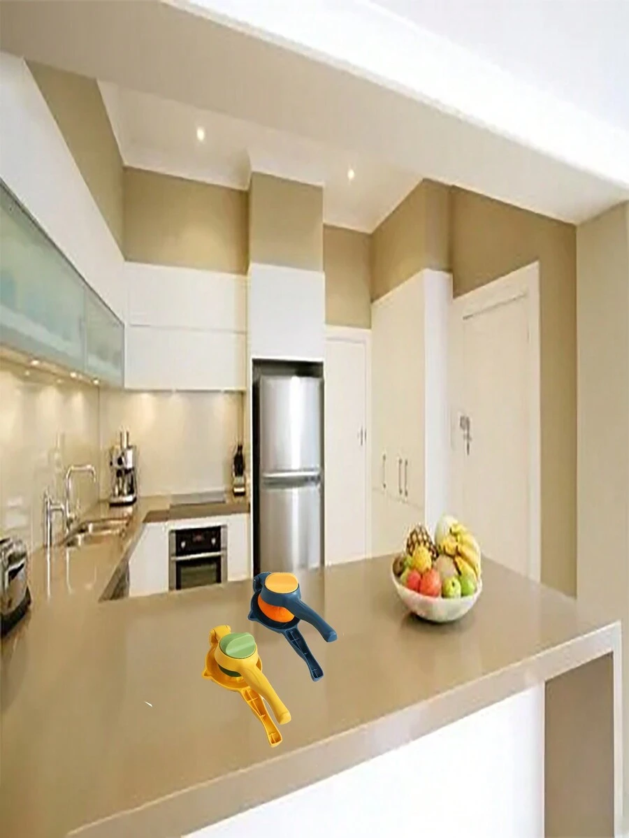 1 件多功能檸檬果汁機、手動柳橙汁、柚子、石榴榨汁機。適合廚房,橘子,蘋果,石榴,梨,大人小孩都喜歡。家庭必需品 - 黃色 - 查看 1