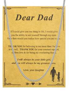 1條男性時尚簡約銀鏈項鍊,適合作為情人節男友禮物、父親兄弟生日和節日禮物 - 銀色 - 查看 15