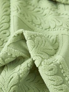 1pc Green Armless Sofa Bed Cover, Elastic Polyester Fiber Sofa Cover With Full Coverage, Detachable And Washable, Suitable For All Seasons - Green - View 6