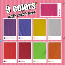 immetee 臨時染髮霜,派對diy染髮,cosplay聖誕妝,易洗淨(3.38oz/100ml) - 玫紅色 - 查看 7