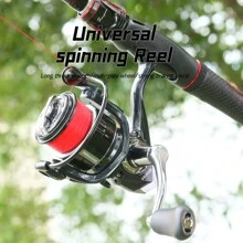 DEUKIO 渔线轮 2000-7000 最大拖拽力 15KG 金属线杯 渔线轮 钓鱼配件 Peche 纺车轮 - 黑色 - 查看 1