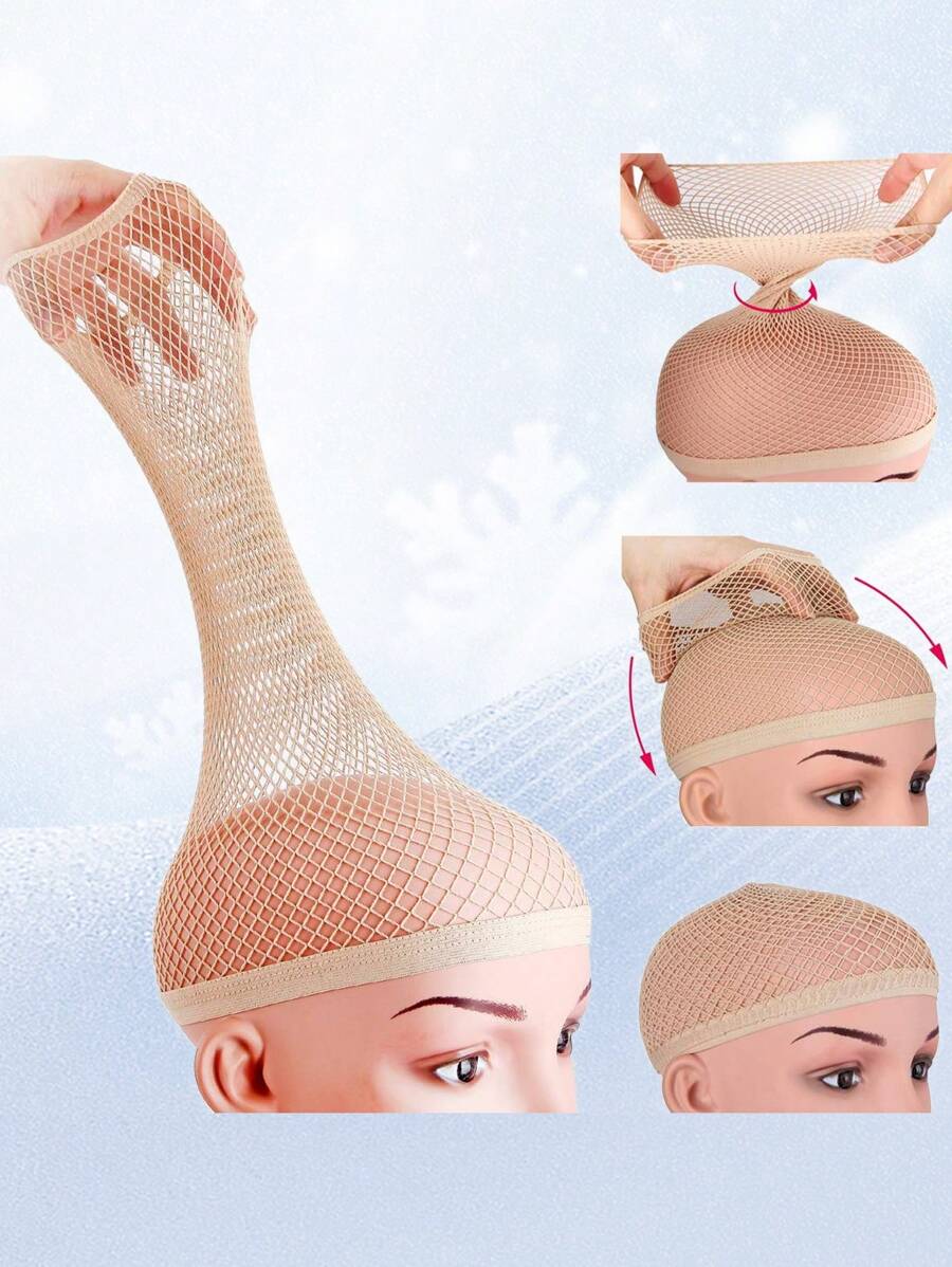 1pc Wig Net - Dusty Pink - View 1