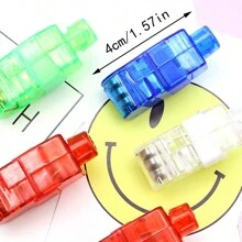 5 件/套 [随机颜色] LED 手指灯，舞台、舞蹈、狂欢、圣诞节派对用品 - 彩色 - 查看 2