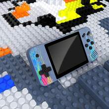 3.5英寸大螢幕便攜手提遊戲機,復古遊戲機 - 灰色 - 查看 7