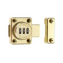 1pc Password Lock For Sliding Doors, Bedroom, Bathroom, No Drilling Glass Door Lock - Gold - View 7