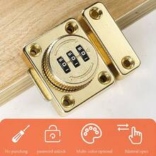 1pc Password Lock For Sliding Doors, Bedroom, Bathroom, No Drilling Glass Door Lock - Gold - View 5