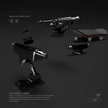 手指靈活度訓練玩具,兒童手指滑板板套裝是男孩的最佳禮物,手指滑板玩具 - 火焰 - 查看 6