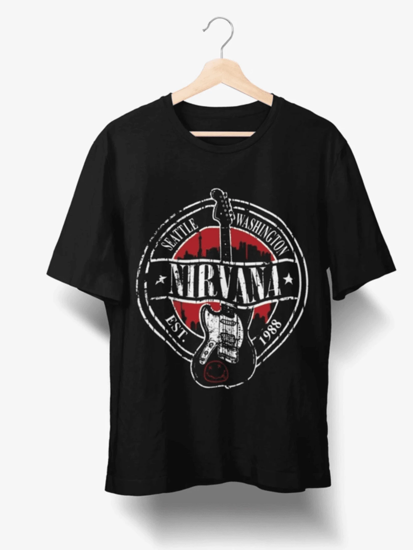 Men T-Shirts - Màu Đỏ Sâu - Xem 1