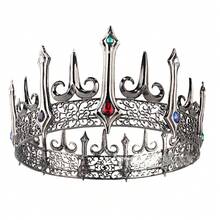 Baroque Style Circular Crown Party Headwear With Gold Plating - Gold - View 3