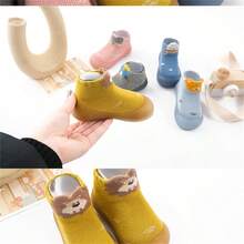 1 Pair Of Infant Toddler Shoes And Socks, Autumn And Winter Soft-Soled Children's Socks, Non-Slip And Breathable Autumn Baby Indoor Floor Socks For 1 Year Old - Yellow - View 6