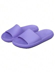Women Flip-Flops - Negro/Lila - Ver 2