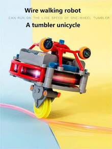 1 件隨機顏色兒童玩具新奇陀螺儀潛水機器人輪平衡車 - 彩色 - 查看 5