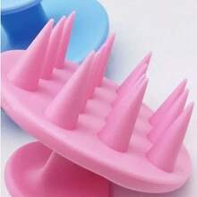 1pc Random Color One-Piece Silicone Hair Washing Brush - Multicolor - View 5