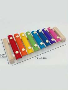 嬰兒早期教育彩色手風琴木製擊打打擊嬰兒木琴,兒童教育木製玩具 - 彩色 - 查看 2