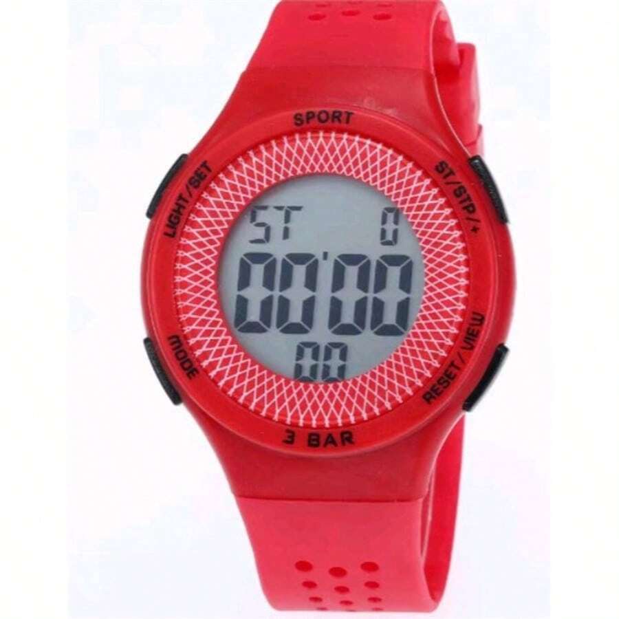 Women's Digital Watches - Red - View 1