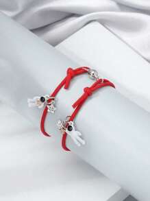 Vòng tay bện 2 chiếc thời trang và phổ biến cho nam giới để làm quà tặng trang sức và cho vẻ ngoài sành điệu - Nhiều màu - Xem 23