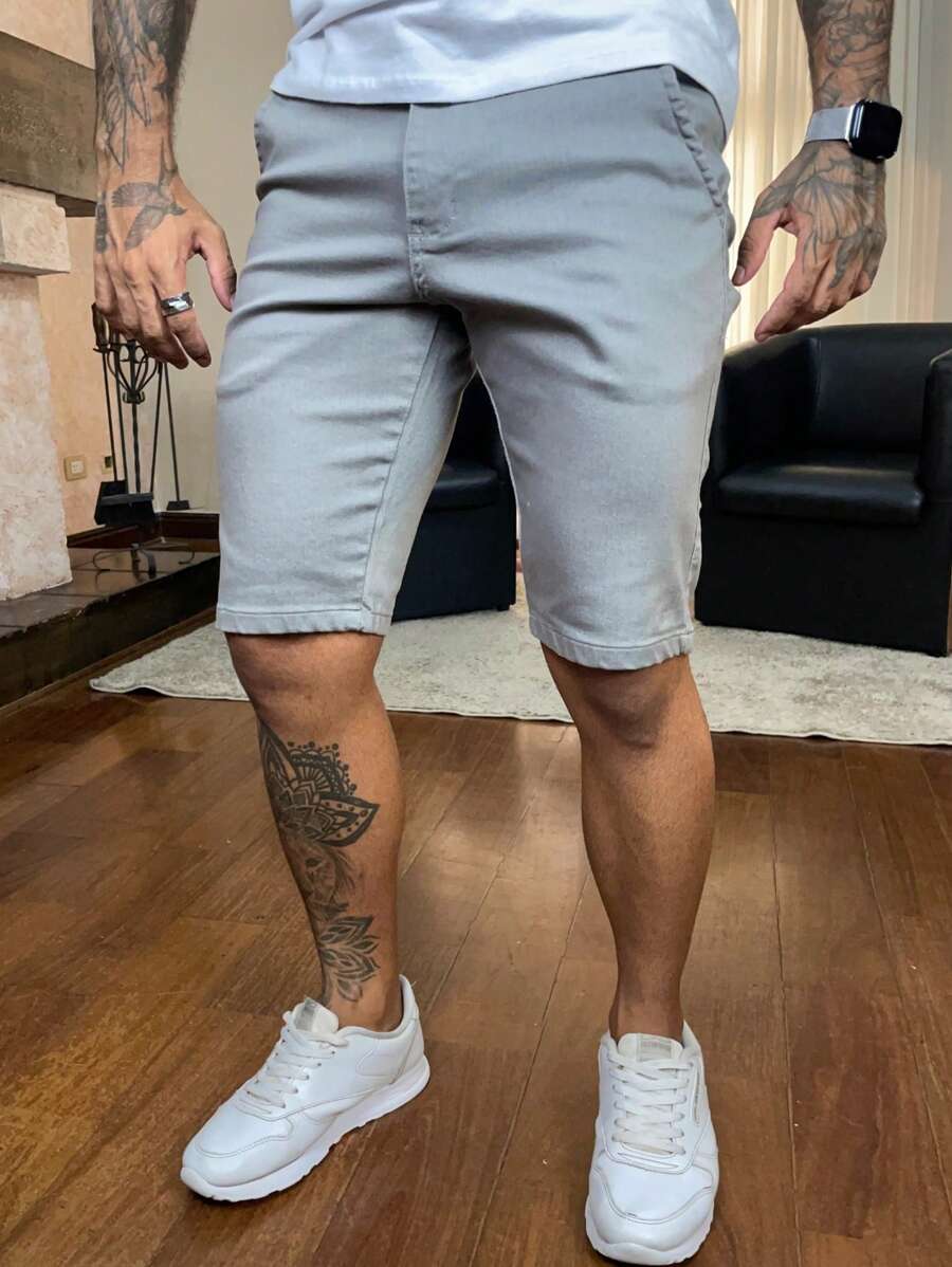 Men Shorts - Light Grey - View 1