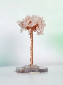 1入組水晶樹，水晶石天然靈氣水晶寶石七輪調和水晶，搖錢樹，家居辦公桌水晶裝飾寶石能量裝飾靈氣幸運水晶禮品家居裝飾仿真植物造型 - 水晶樹 - 查看 12