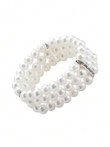 5 件 1920 年代盖茨比配饰套装 女士飞来波女郎头带 20 年代头饰项链手套手镯舞会 - 銀色 - 查看 5