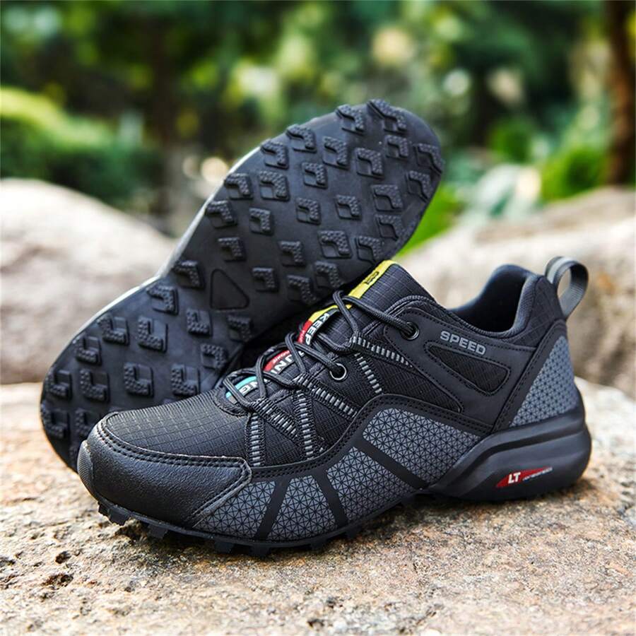 2023 New Arrival Plus Size European And American Style Outdoor Shoes For Riding, Cycling And Hiking - Black - View 1