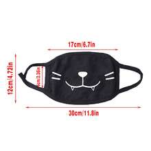 1 件可重复使用可爱卡通表情印花面罩，冬季防尘保暖面罩，防风骑行面罩，日常防护 - M款 - 查看 2