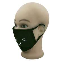 1 件可重复使用可爱卡通表情印花面罩，冬季防尘保暖面罩，防风骑行面罩，日常防护 - M款 - 查看 4