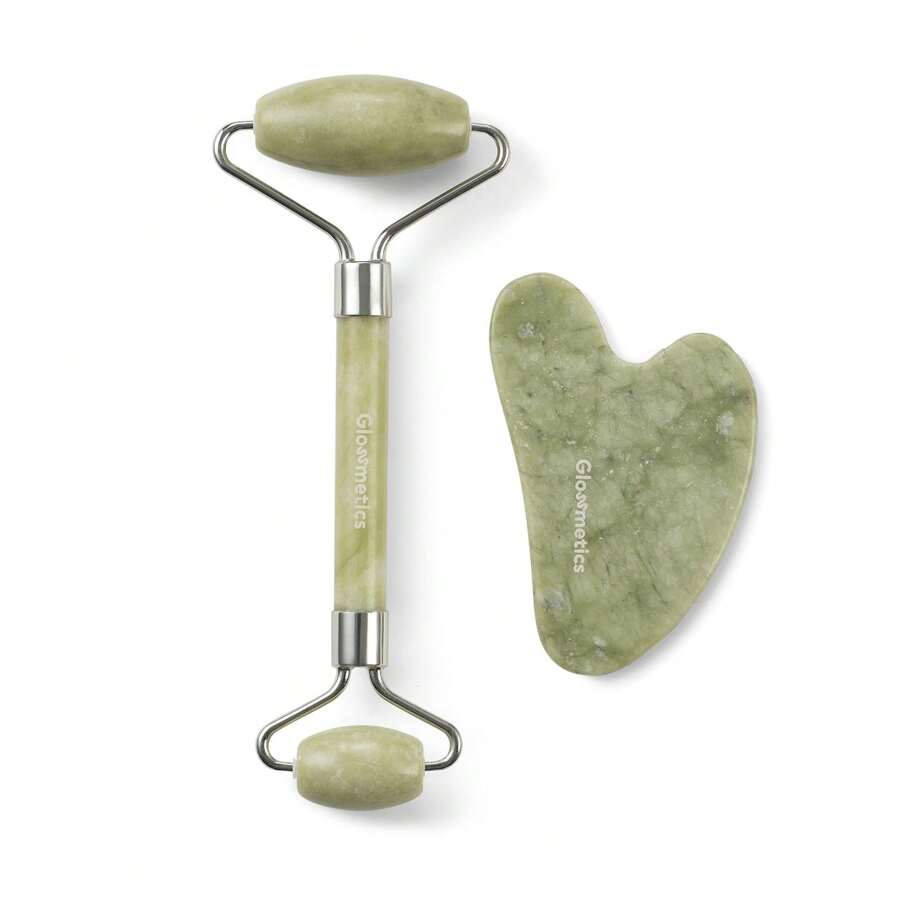 Feeling Jaded Duo (Facial Roller/Gua Sha) - Green - View 1