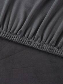 1pc Silver Fox Plush Stretch Sofa Cushion Cover, Minimalist Solid Color Sofa Slipcover, Pet Proof & Anti-Scratch For Living Room L-Shaped Combination Sofa And 1/2/3/4 Seater Sofa (Sold Individually)