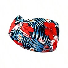 2入組波西米亞風格頭帶,海灘假期頭帶,瑜珈運動吸汗運動頭帶,時尚彈性頭帶 - 彩色 - 查看 4