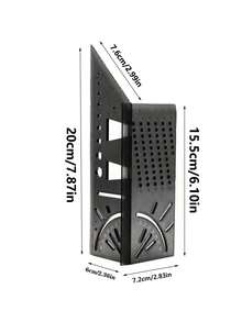 1入黑色木工多功能角度尺,45/90度測量工具 - 黑色 - 查看 2