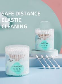 A Box Of 110 Baby Ear And Nose Cleaning Sticks For Newborn Babies With Double-Ended Gourd Heads And Thin Shafts