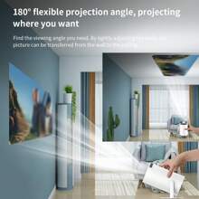 Mini Projector, Support 1080P Portable Projector, Smart Projector With