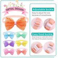 宠物春秋马卡龙色蝴蝶结蕾丝宠物领结猫狗领结8件套 - 彩色 - 查看 6