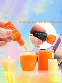 10ml/Bottle Diy Candle Color Dye Suitable For Silicone Mold Making Handmade Soap Candle - Brown - View 7