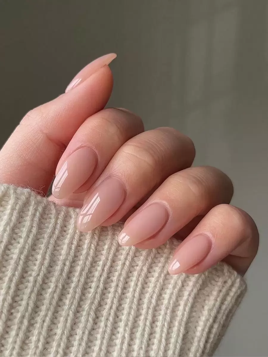 Consigue un estilo elevado instantáneamente con 24 uñas postizas de forma de lágrima de tamaño mediano y largo en color nude, estilo europeo, con 1 pegamento de gel y 1 lima de uñas para fiestas, bailes y uso diario - Multicolor - Ver 1