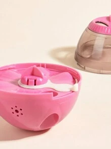 1pc Plastic Whistle With Wobble Dropping Food Leakage Toys For Pets, Dog Toy Puzzle Feeder, Slow Feeding Utensil For Cats And Dogs, Suitable For Indoor Use - Pink - View 7