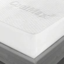 Protector de Colchón King Size Impermeable Tela Suave Varias Capas Alta tecnología CoolMAX, Hipoalergénico, Antiácaros, Suave, no genera calor. - Blanco - Ver 5
