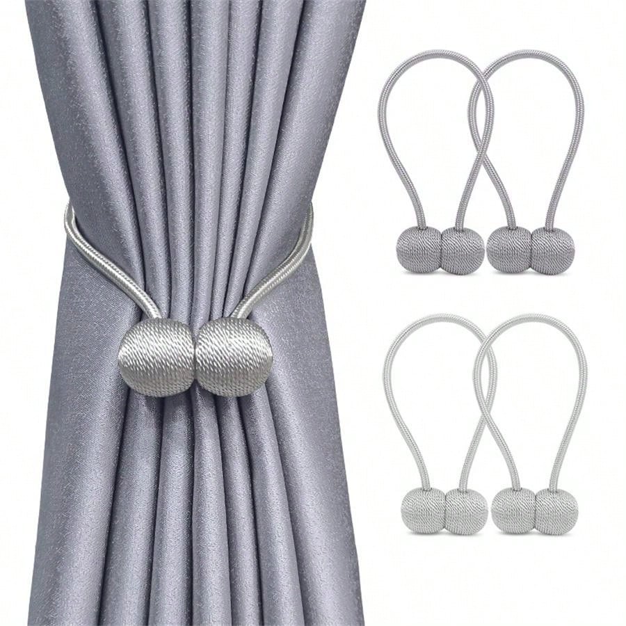 1pc Elegant Curtain Tieback With Braided RopeBuckleSimple And