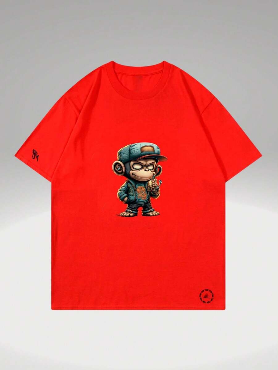 Men T-Shirts - 紅色 - 查看 1
