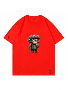 Men T-Shirts - 紅色 - 查看 2