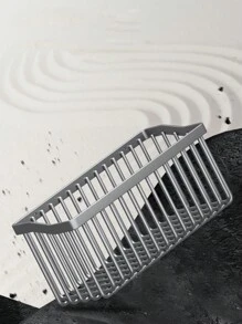 1/2入組多色日用品廚房掛籃,浴室和廁所收納架,客廳牆上掛架,無需打孔收納架 - 黑色 - 查看 7