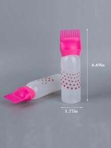 1 件男女通用根梳造型塗抹器,附刻度設計,洗髮精和染髮劑瓶,適合家庭或沙龍使用