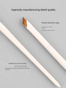 1 cọ trang điểm đầu vát siêu mảnh, cọ kẻ lông mày góc phẳng, cọ tạo chi tiết chính xác cho trang điểm mắt và dưới mắt, cọ kẻ lông mày, cọ tán phấn mắt, cọ chải mi, cọ chải mi, quà tặng. - trắng - Xem 4