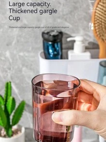 3 件套带玻璃杯的牙刷架套装，无需钻孔的壁挂式浴室收纳架，适合 2/3/4 人使用，包括牙刷架和牙膏分配器 - 牙刷架(附擠牙膏器) - 查看 7