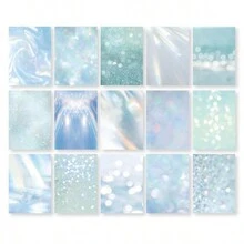 Decorative Paper Material, Light Market Collection: Ins Artistic Style Tear-Off Scenic Paper Without Adhesive Stickers For Scrapbooking And Bullet Journal 1pc - Multicolor - View 2